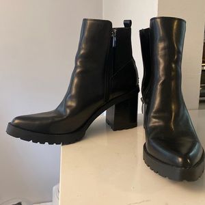 Franco Sarto chunky booties. EUC